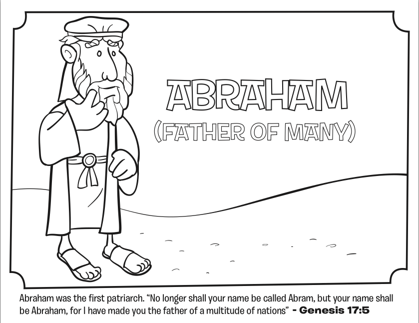 abraham and lot free coloring pages - photo #33