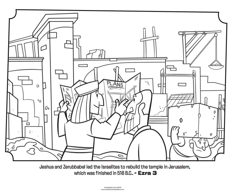 Rebuilding the Temple - Bible Coloring Pages | What's in the Bible?