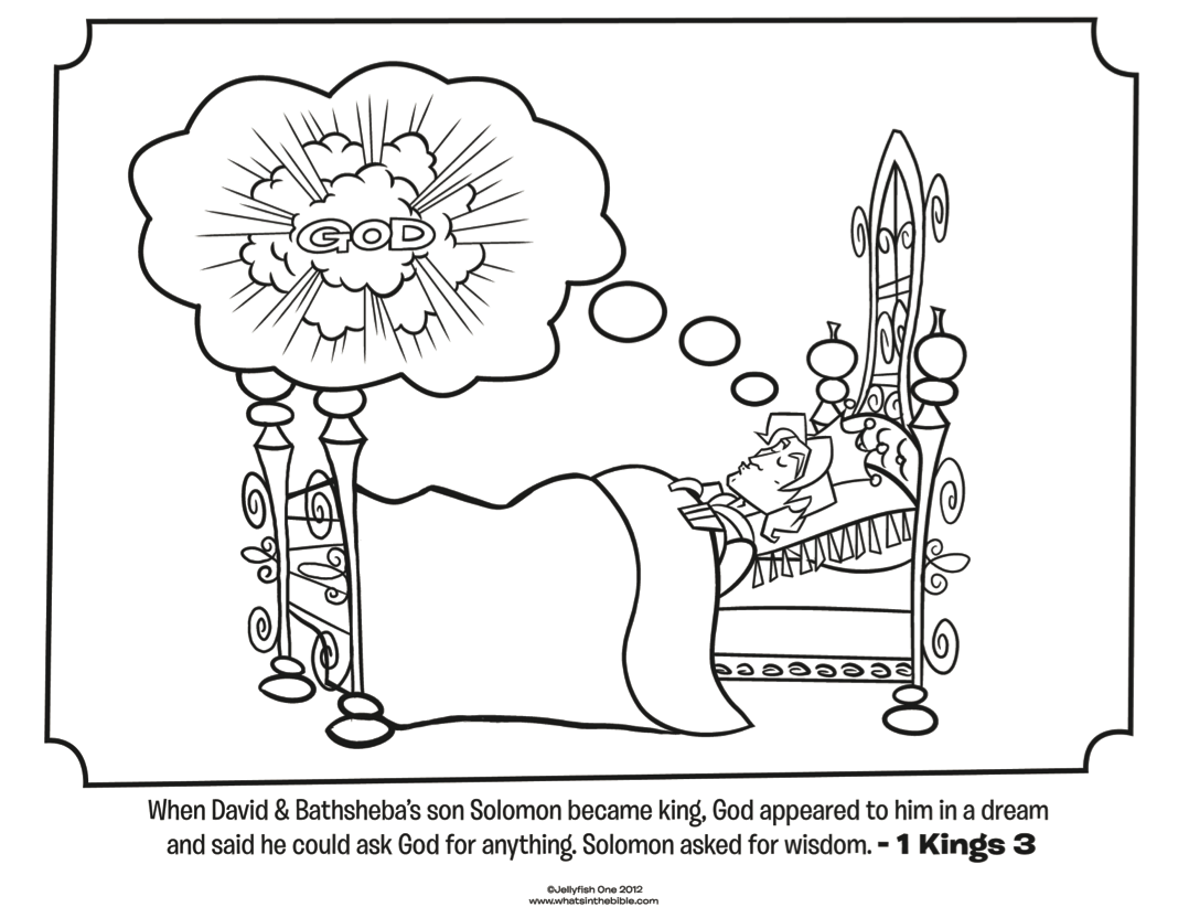 King Solomon   Bible Coloring Pages   What's in the Bible