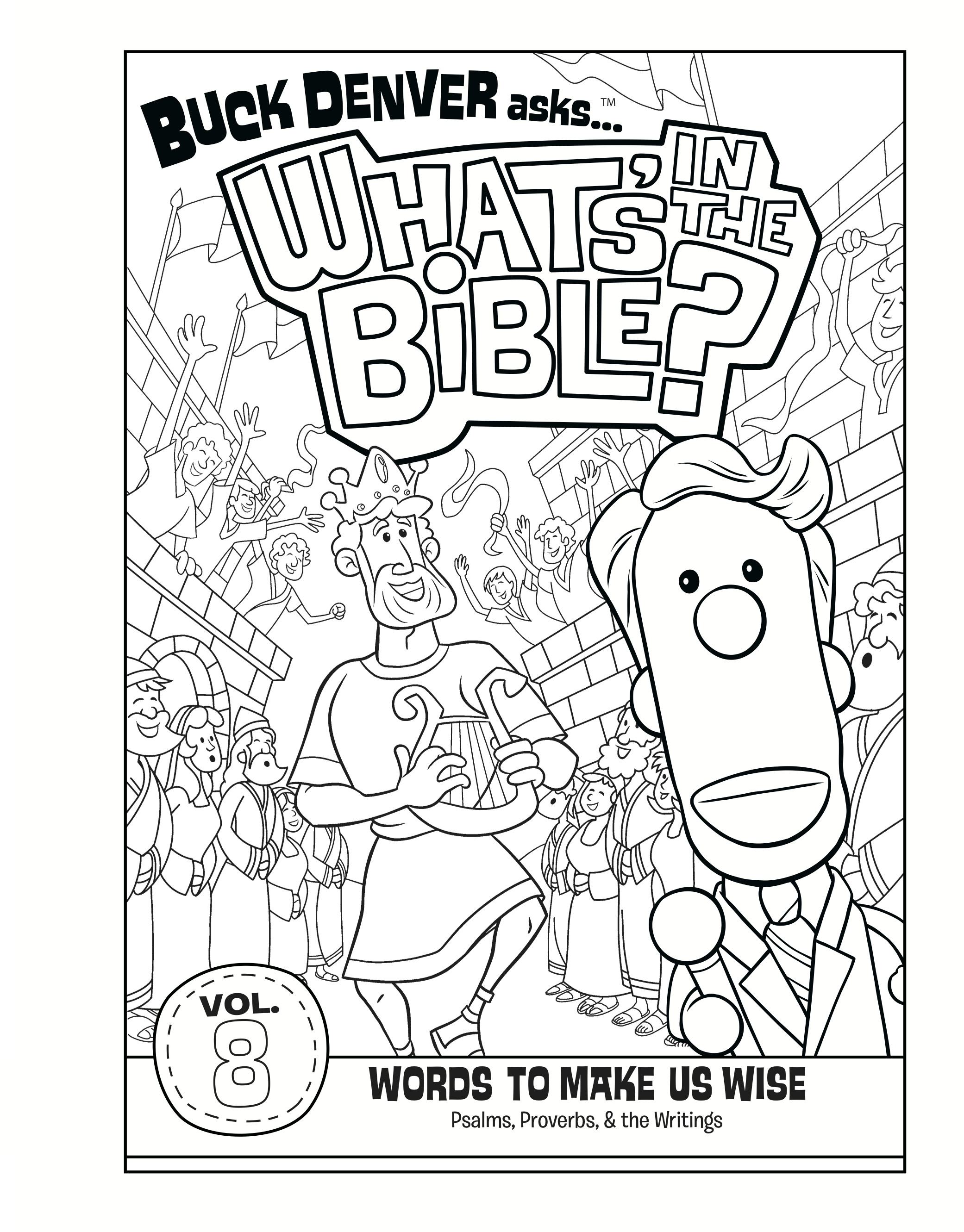 Volume 8 Coloring Page Words to Make Us Wise Whats in