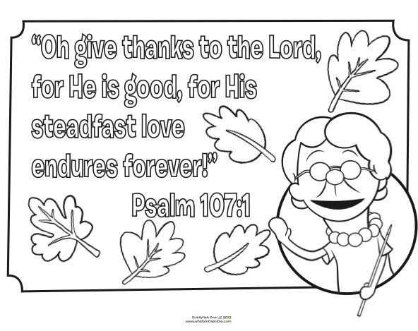 Thanksgiving Coloring Page - Bible Coloring Pages | What's in the Bible?