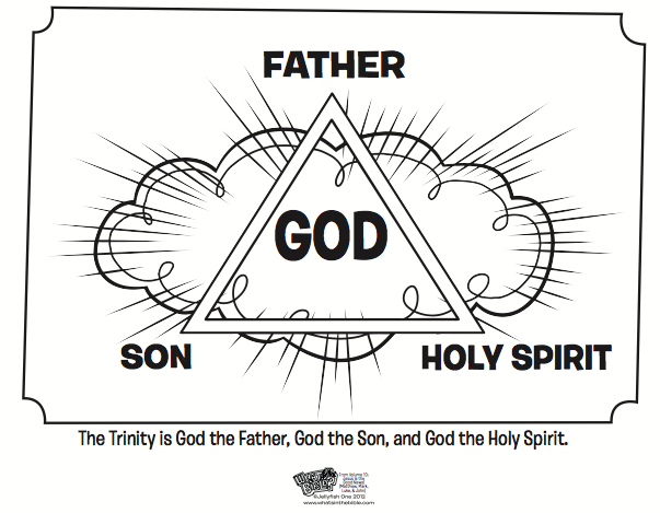 The Trinity Coloring Page Bible Coloring Pages What s In The Bible 