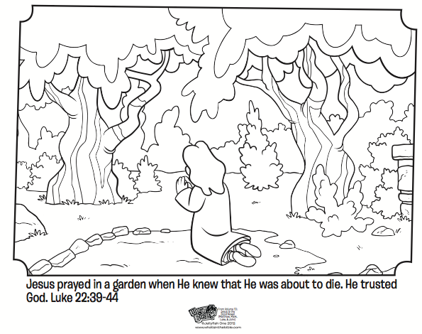 garden of gethsemane coloring pages - photo #6