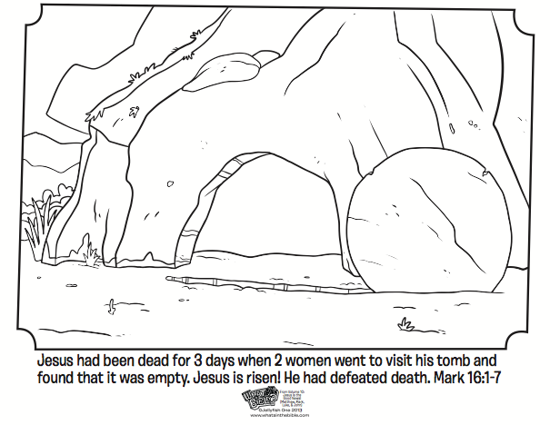 Empty Tomb Bible Coloring Pages What39s in the Bible