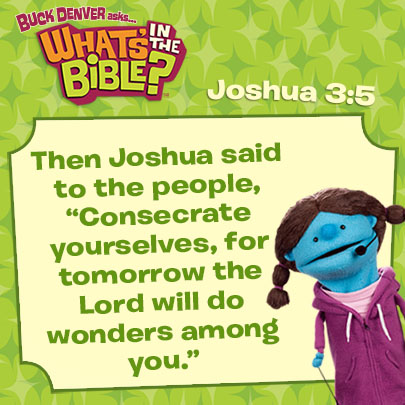 joshua verse wonders consecrate tomorrow bible yourselves activity among lord