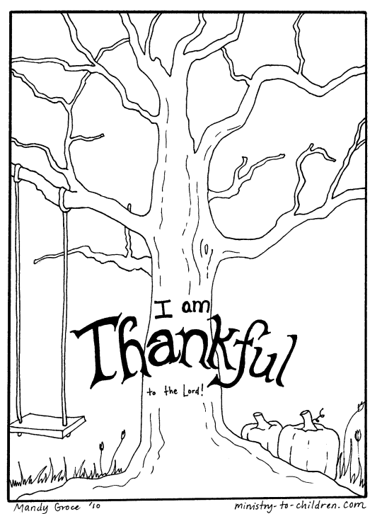 Ministry to Children Thanksgiving Coloring Page