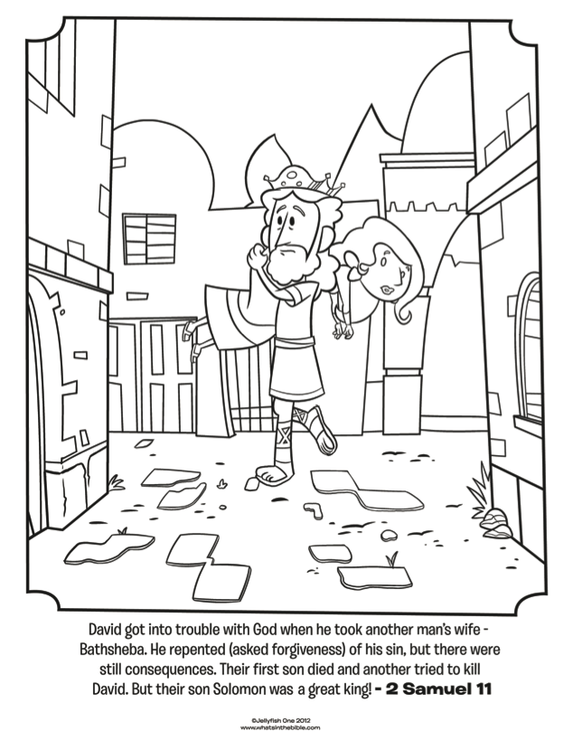 abigail and king david coloring pages - photo #20