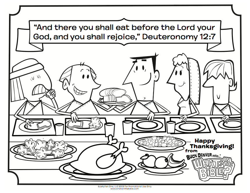 Thanksgiving Coloring Page - Whats in the Bible - Thanksgiving Bible Printables For Preschoolers