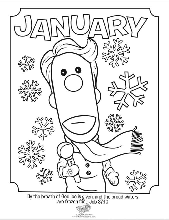 Book of Job January Coloring Page - Whats in the Bible