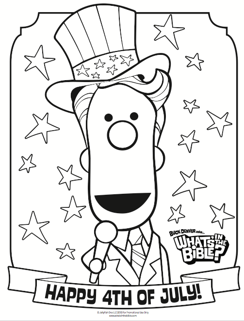 4th of July Coloring Page - Whats in the Bible