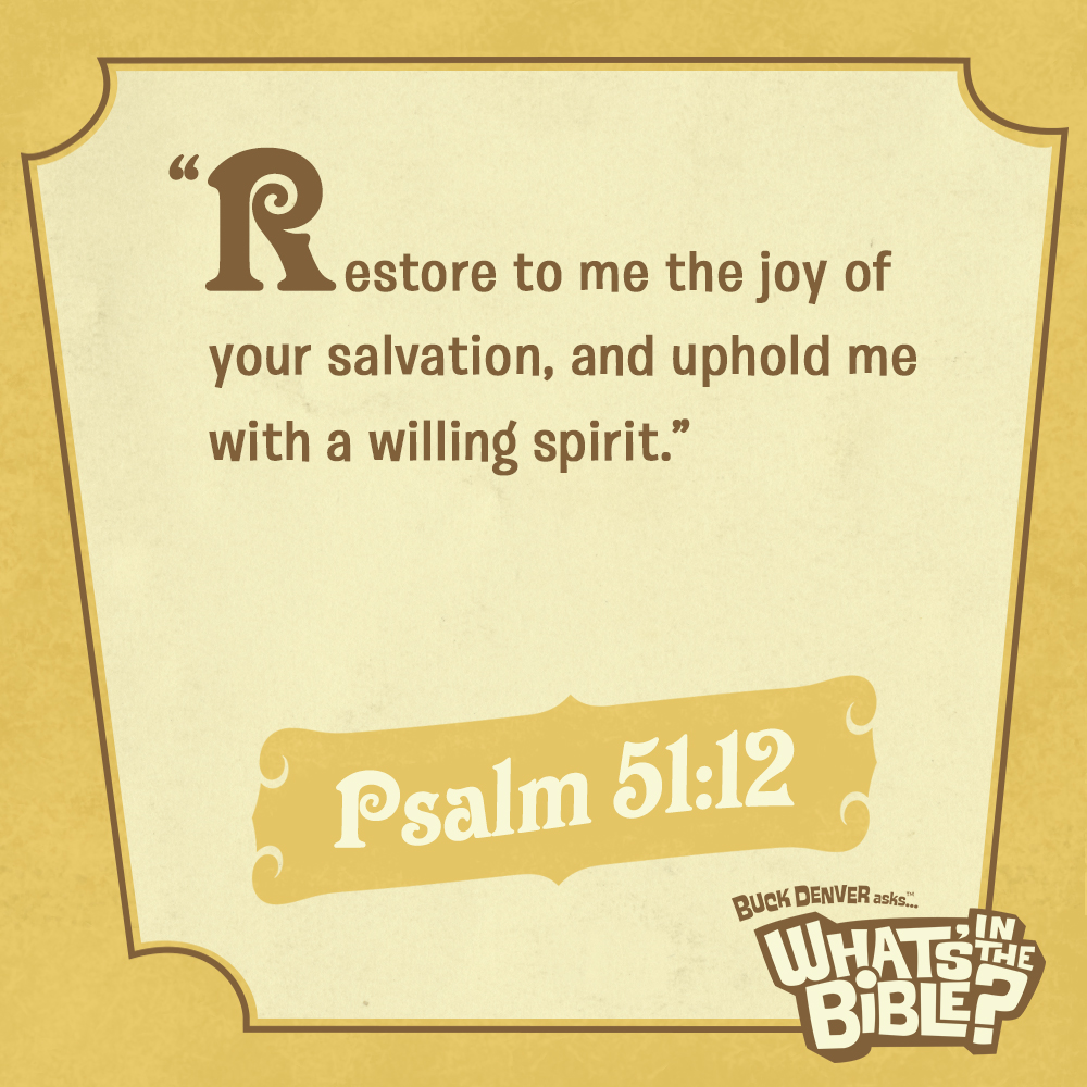 Psalm 51:12 - Verse of the Day 8/26/14 - Whats in the Bible